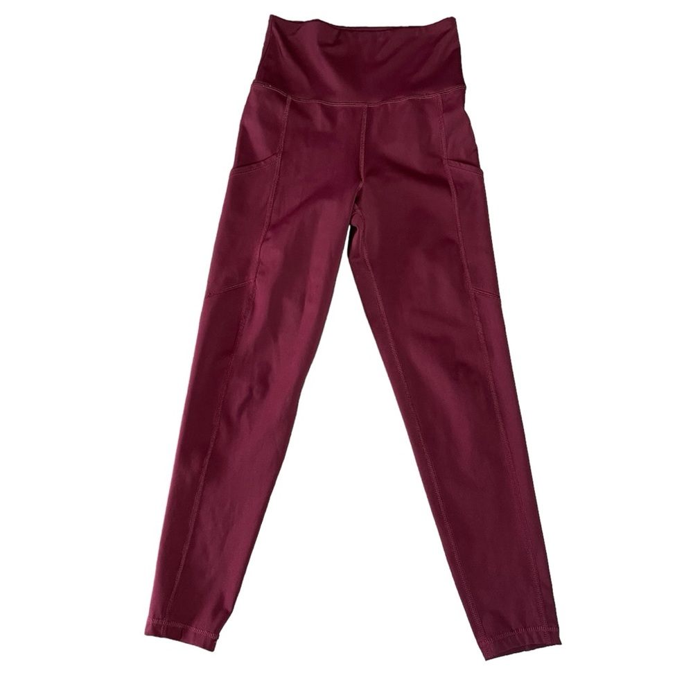 American Eagle The Everything Pocket Legging Burgandy/ Small